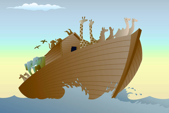 这些天，诺亚方舟的故事有点太贴近我们的生活了