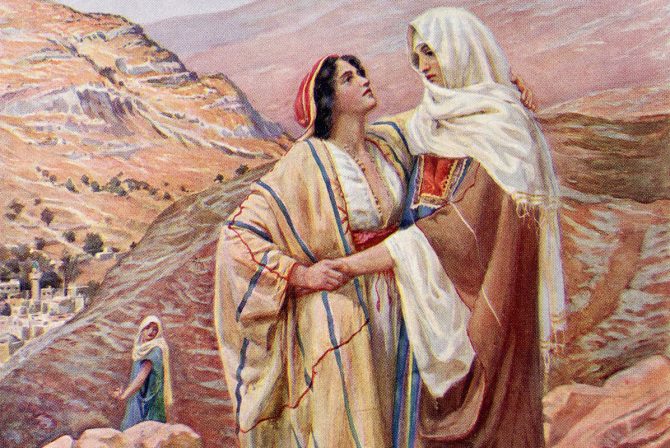 Ruth and Naomi from the book of Ruth.