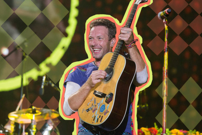 Coldplay's Chris Martin Performing
