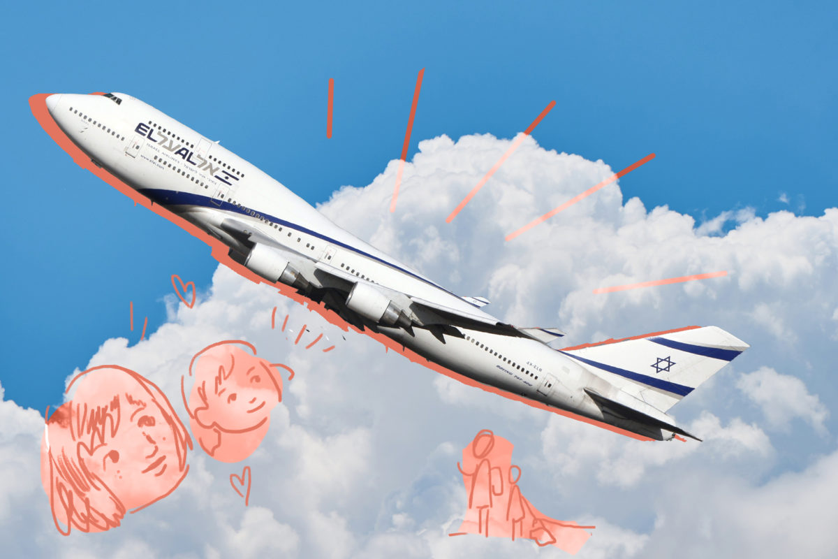 一架波音777-200从以色列E号客机起飞
