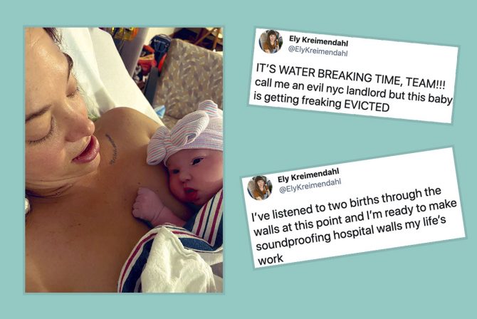 这位犹太喜剧演员在推特上直播了她48小时的分娩