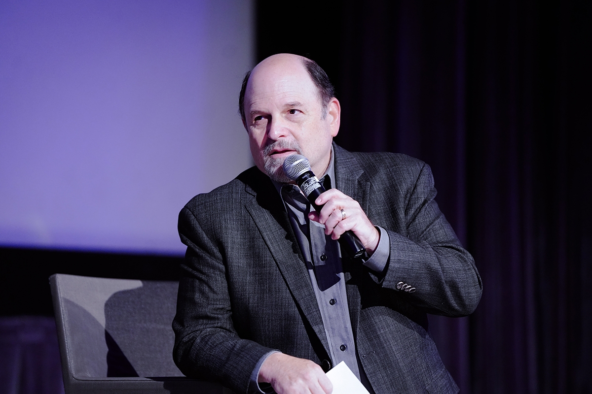 CORONA DEL MAR, CALIFORNIA - OCTOBER 18: Jason Alexander speaks during the Q&A on the new documentary 